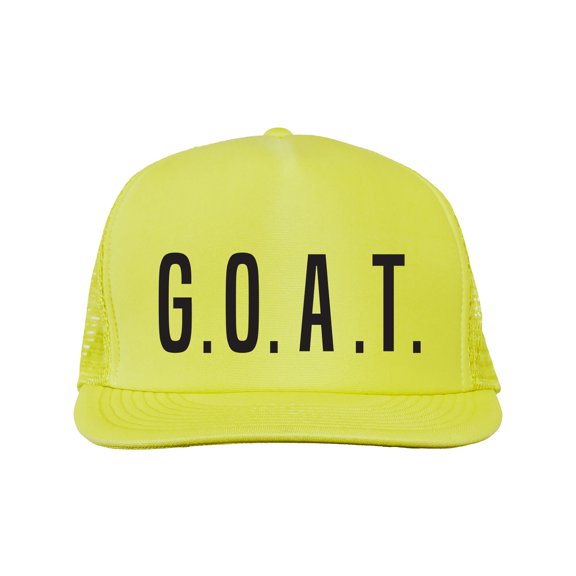 G.O.A.T (Greatest Of All Time) Neon truckers mesh snap back hat