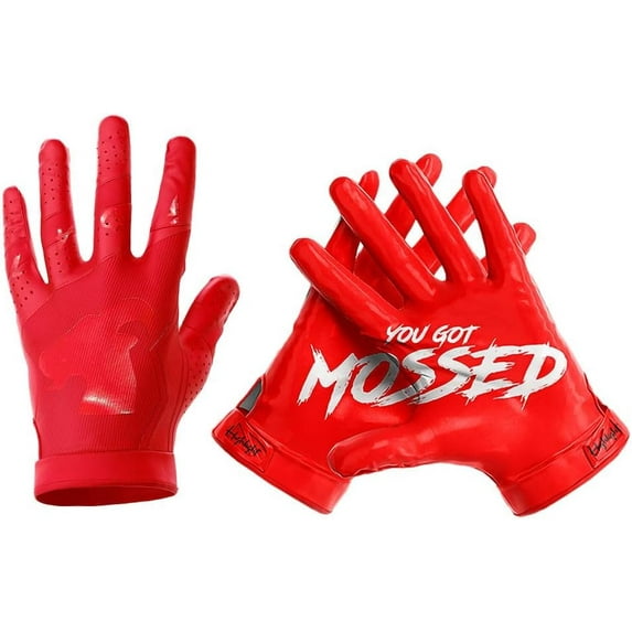 G.O.A.T. You Got Mossed - Ultra Grip Football Gloves - Superior Grip, Breathable Design, Perfect Fit for All Weather Conditions