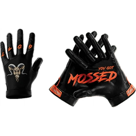G.O.A.T. You Got Mossed - Ultra Grip Football Gloves - Superior Grip, Breathable Design, Perfect Fit for All Weather Conditions