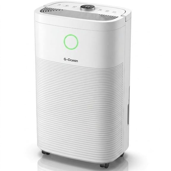 G-Ocean 80 Pints/Day Compressor Dehumidifier for Home up to 5,500 Sq.Ft, Dehumidifier with Drain Hose, Humidity Control, 3 Modes, 24H Timer, Water Tank, Child Lock for Bathroom, Basement, Bedroom