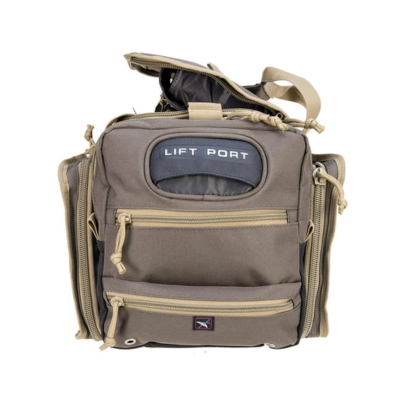 GPS Bags 1411SC Sporting Clays OD Green Nylon With Lockable Zippers, Storage Pockets, Pull-Out Rain Cover & Visual ID Storage System Holds 8-10 Shot Shell Boxes
