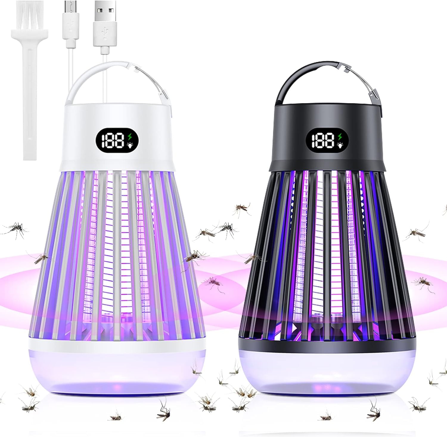 G·PEH 2 PCS Bug Zapper Indoor Outdoor Mosquito Zapper,Electric Mosquito