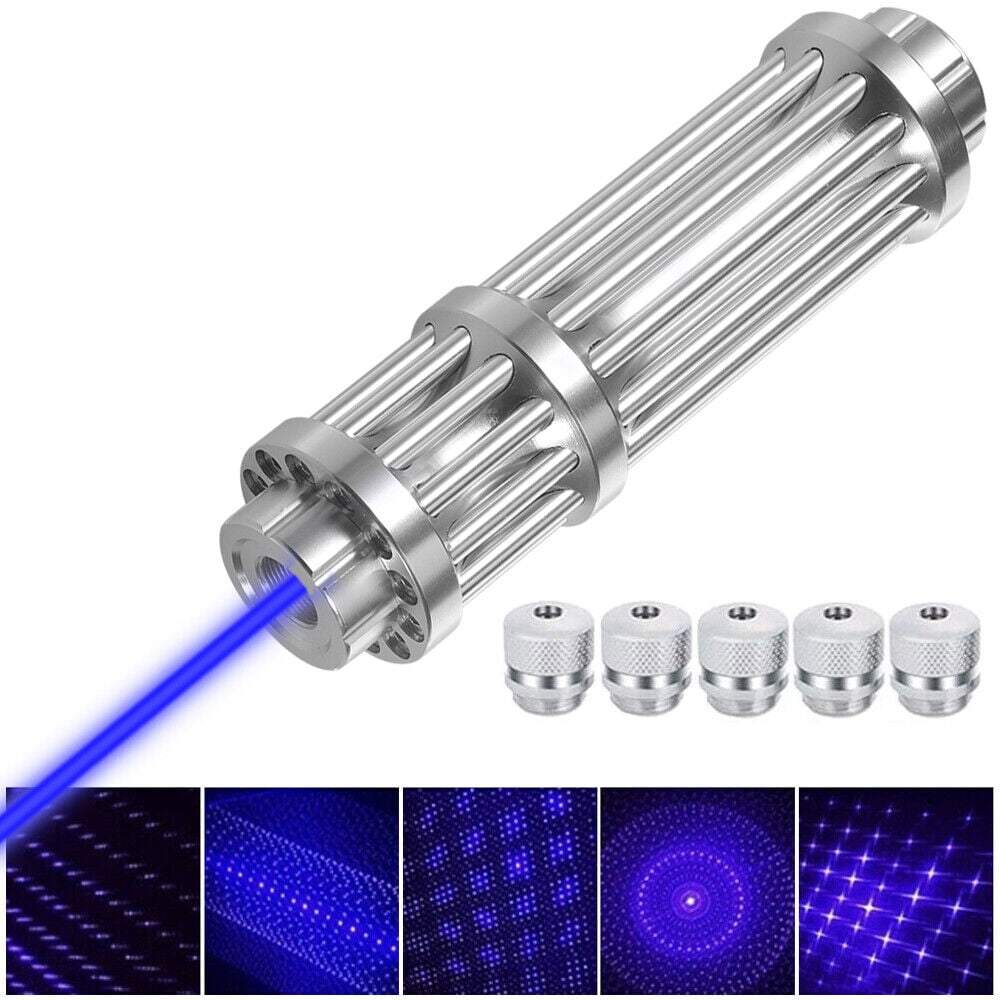 G·PEH 5W High Power Blue Burning Laser Pointer Adjustable Visible Beam Dot  Light 450nm 
