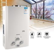 G · PEH 8L Natural Gas Water Heater for Home Use - Instant Hot Water Supply, Overheating Protection, Compact Design