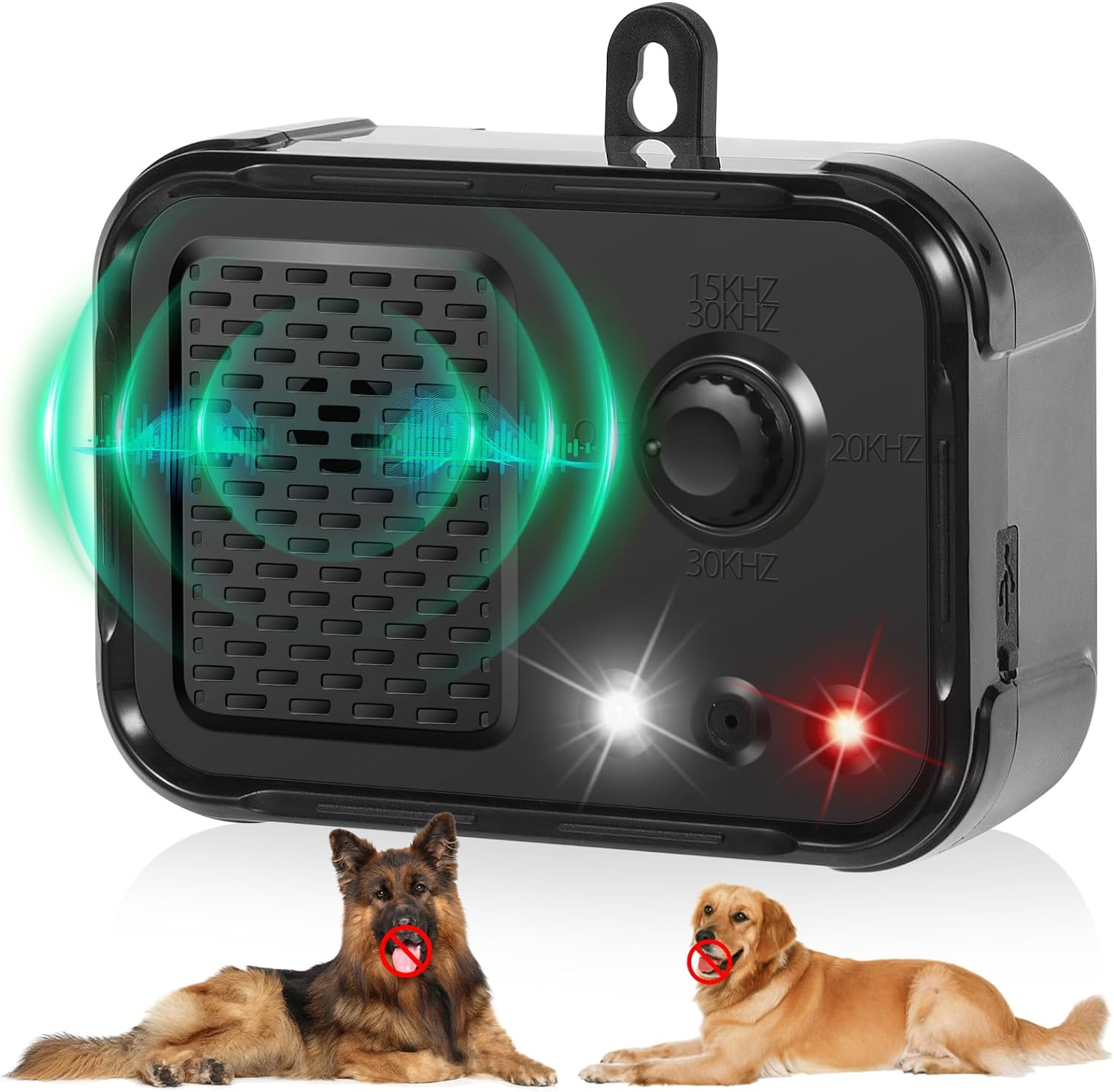 G·PEH Anti Barking Device Dog Barking Control Devices with 3 Adjustable Level Rechargeable Dog