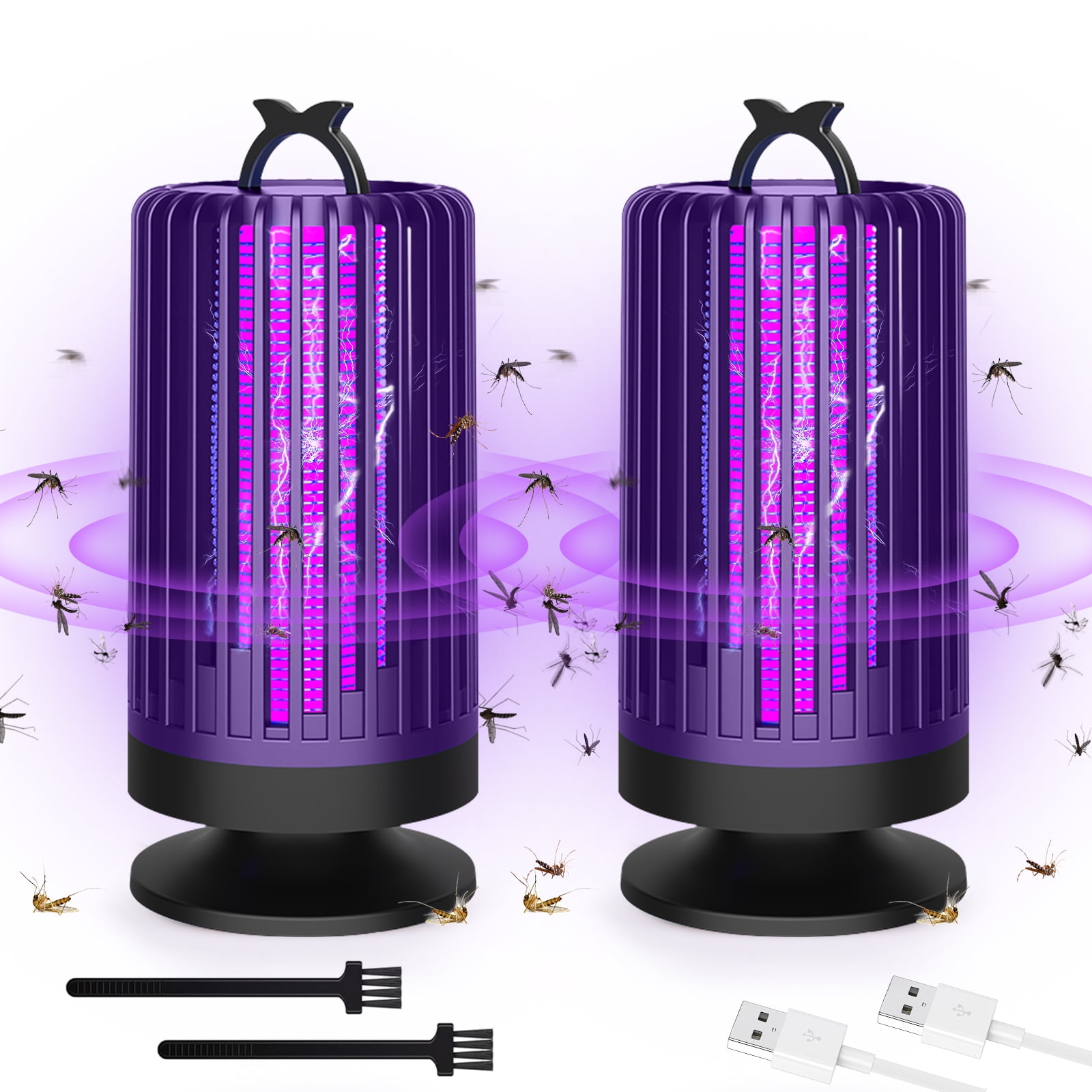 G  PEH Bug Zapper, 2 Pack Indoor hangable Fly Mosquito Zapper Trap Repellent for Home Kitchen Office