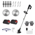 thumbnail image 1 of G·PEH Electric Weed Eater Lawn Edger Cordless Grass String Trimmer Cutter 24V &Battery, 1 of 16