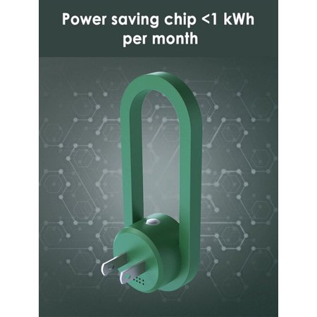 G·PEH Electronic Ultrasonic Pest Repeller Mosquito Bugs Cockroach Killer Night Light Green