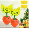thumbnail image 1 of G·PEH Fruit Fly Traps 2 Pack, with 16pcs Sticky Pads Mosquito Traps, Reusable Mosquito Killer Strawberry Fly Traps, with Fruit Fly Attractant for Home Kitchen Plants, 1 of 9