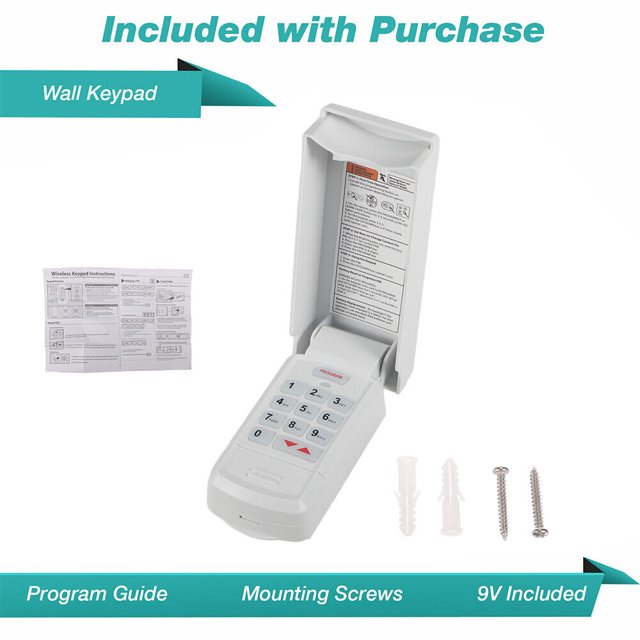 G·PEH Keyless Garage Door Opener Keypad Wireless Intellicode Technology, Compatible with Genie