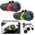 thumbnail image 1 of G·PEH Motorcycle Helmet Headset Wireless Bluetooth Headphone Speaker Waterproof 1 Pack(Green), 1 of 12