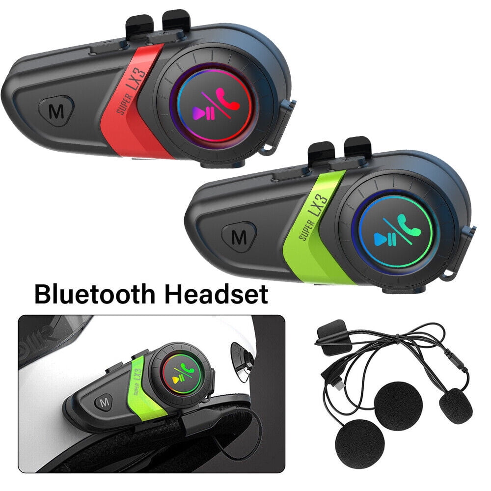 G·PEH Smart Motorcycle Helmet Headset, Wireless Bluetooth