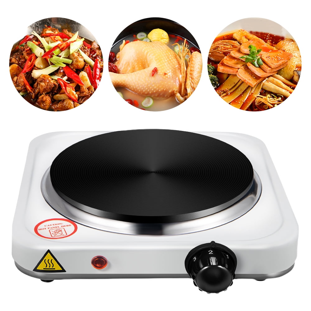 G PEH Portable Electric Single Burner Hot Plate with Temperature Knob,110V~ 1000W