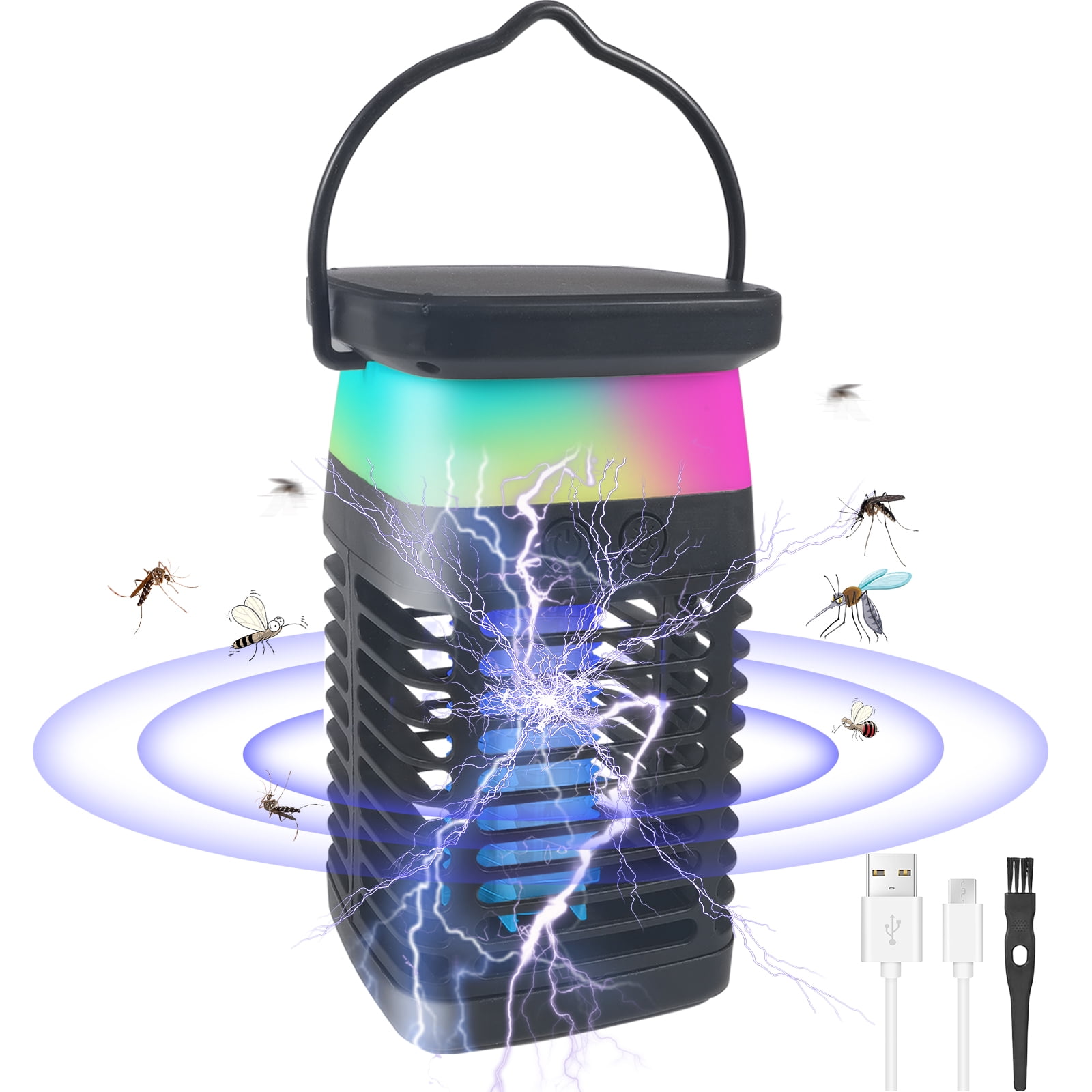 Walmart Deal of G · PEH Solar Bug Zapper Outdoor, Rechargeable Mosquito Zapper with Fly Zapper Cordless Waterproof Insect Zapper for Backyard Camping Kitchen Bedroom