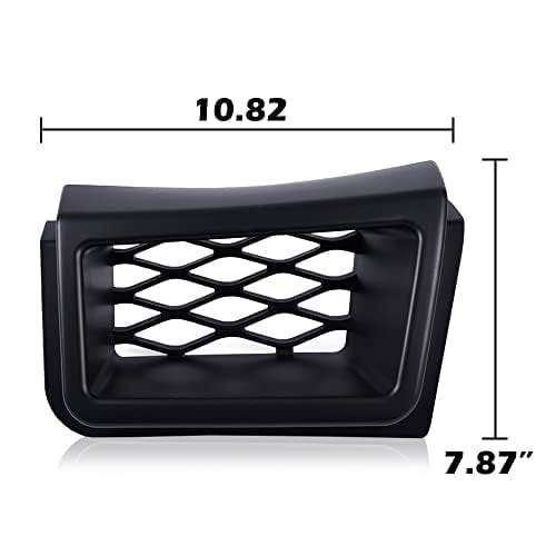 SS-Style Front Bumper Air Ducts For 2003-2007 Chevy Silverado 1500 - 2-Piece Set (Unpainted Black)