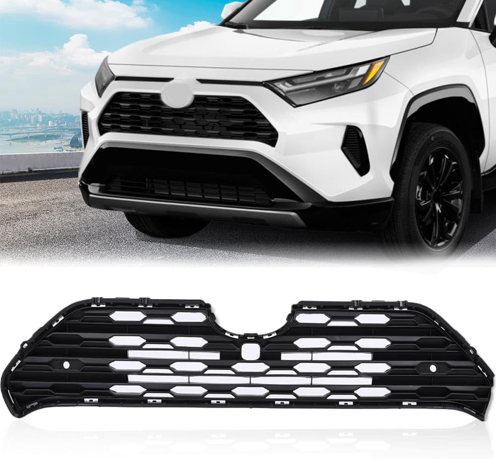 G-PLUS Front Bumper Fog Light Cover Frame Set (2 PCS) For 2021-2022 Toyota Camry SE/XSE - Glossy Black ABS, Does Not Fit LE/XLE