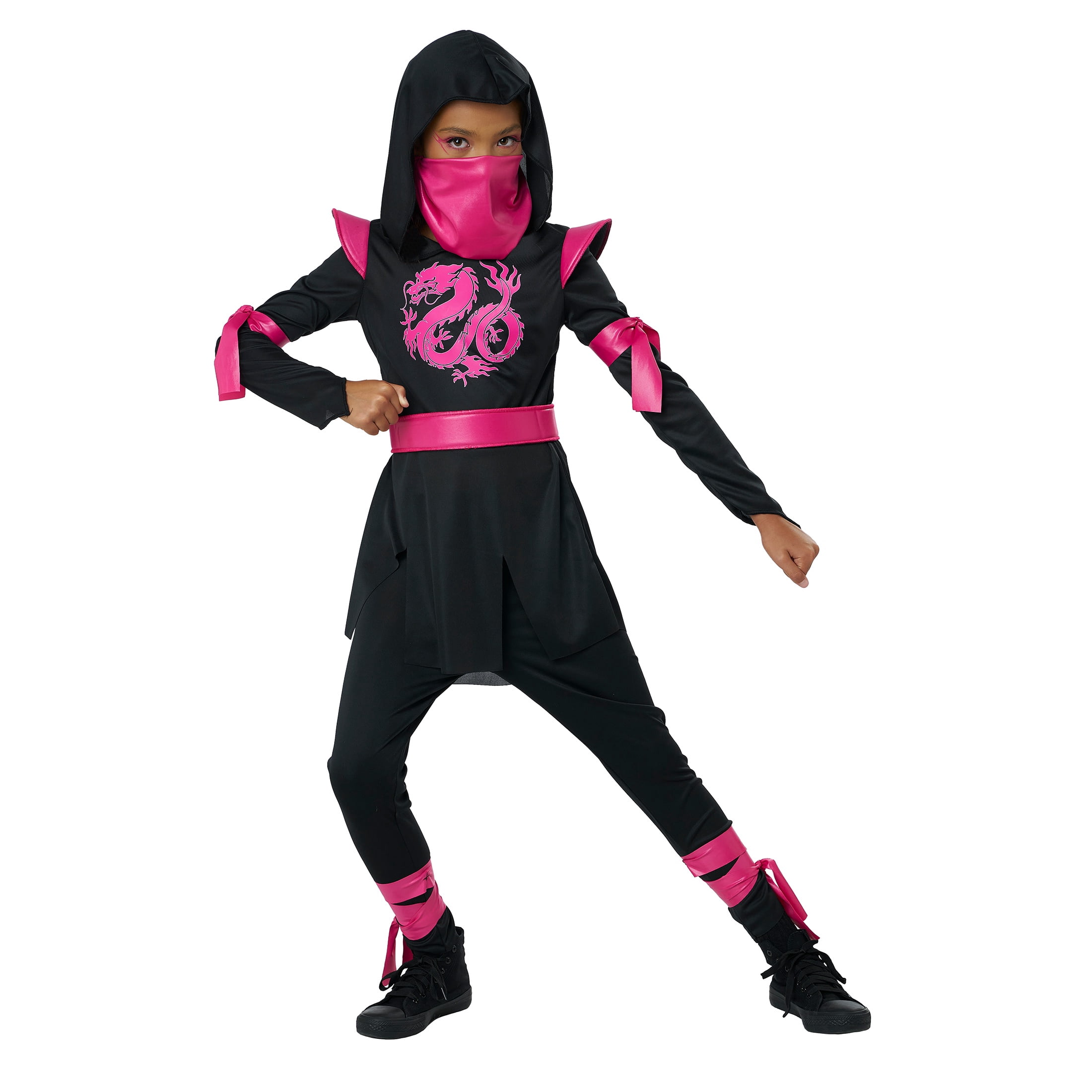 Dragon Ninja, Pink, Halloween Costume for Children, Girls' Size M (7/8), by Way to Celebrate