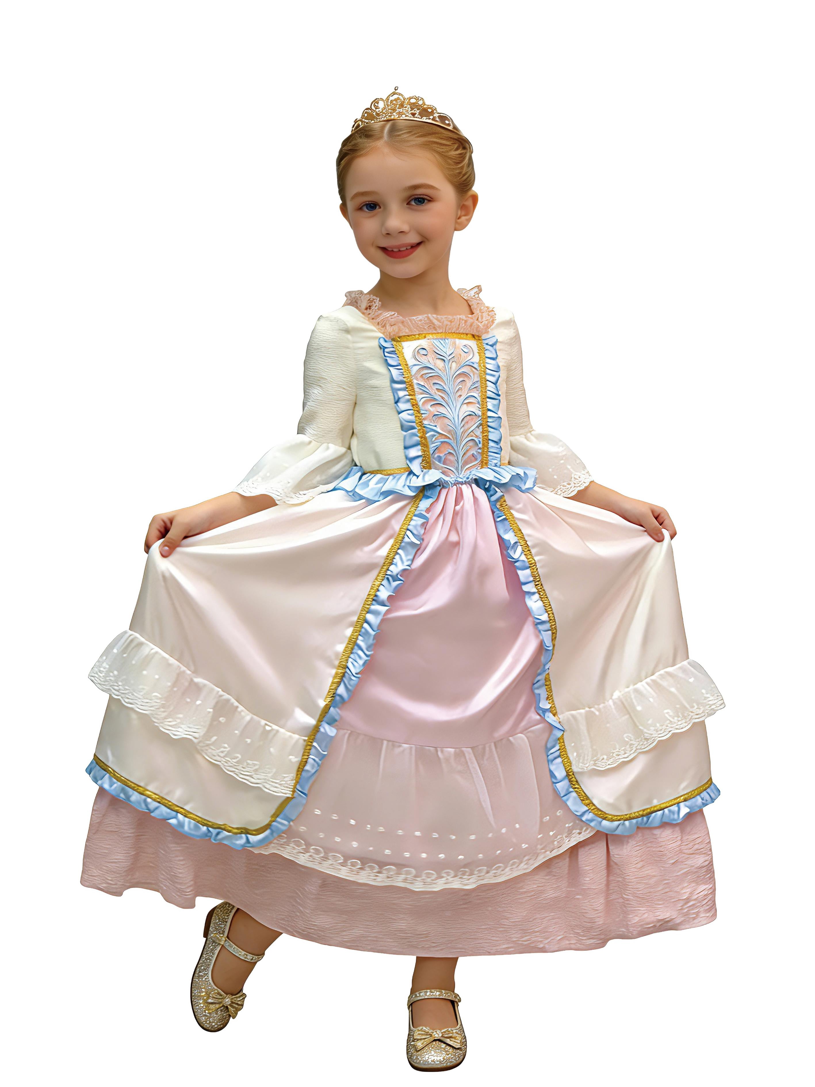 Princess Dress, Halloween Costume for Children, Girls' Size S (6/6x), by Way to Celebrate