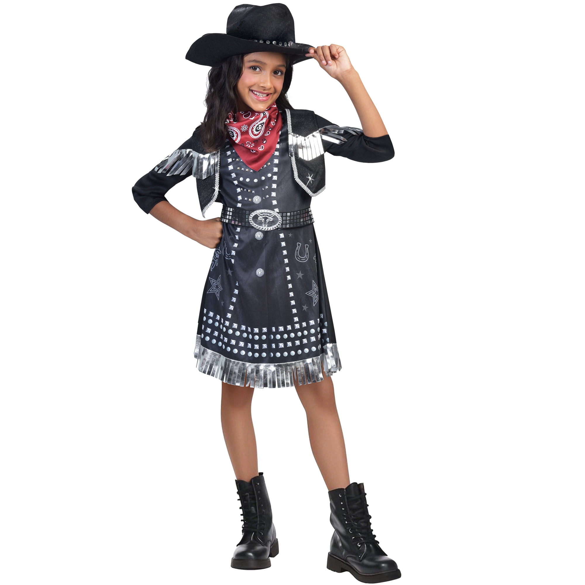 Punky Cowgirl Halloween Costume for Children, Girls' Size S (6/6x), by Way to Celebrate