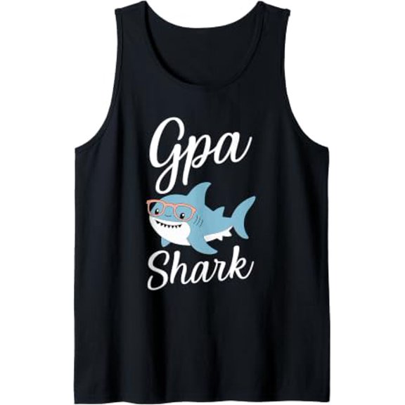 G-Pa Shark Grandpa Gpa Tank Top Size S-3XL