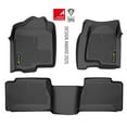 thumbnail image 1 of Full Vehicle Floor Mats 3-Piece Set Black TPE Floor Cargo Liners Fit for Chevy Silverado/GMC Sierra 1999-2006, 1 of 10