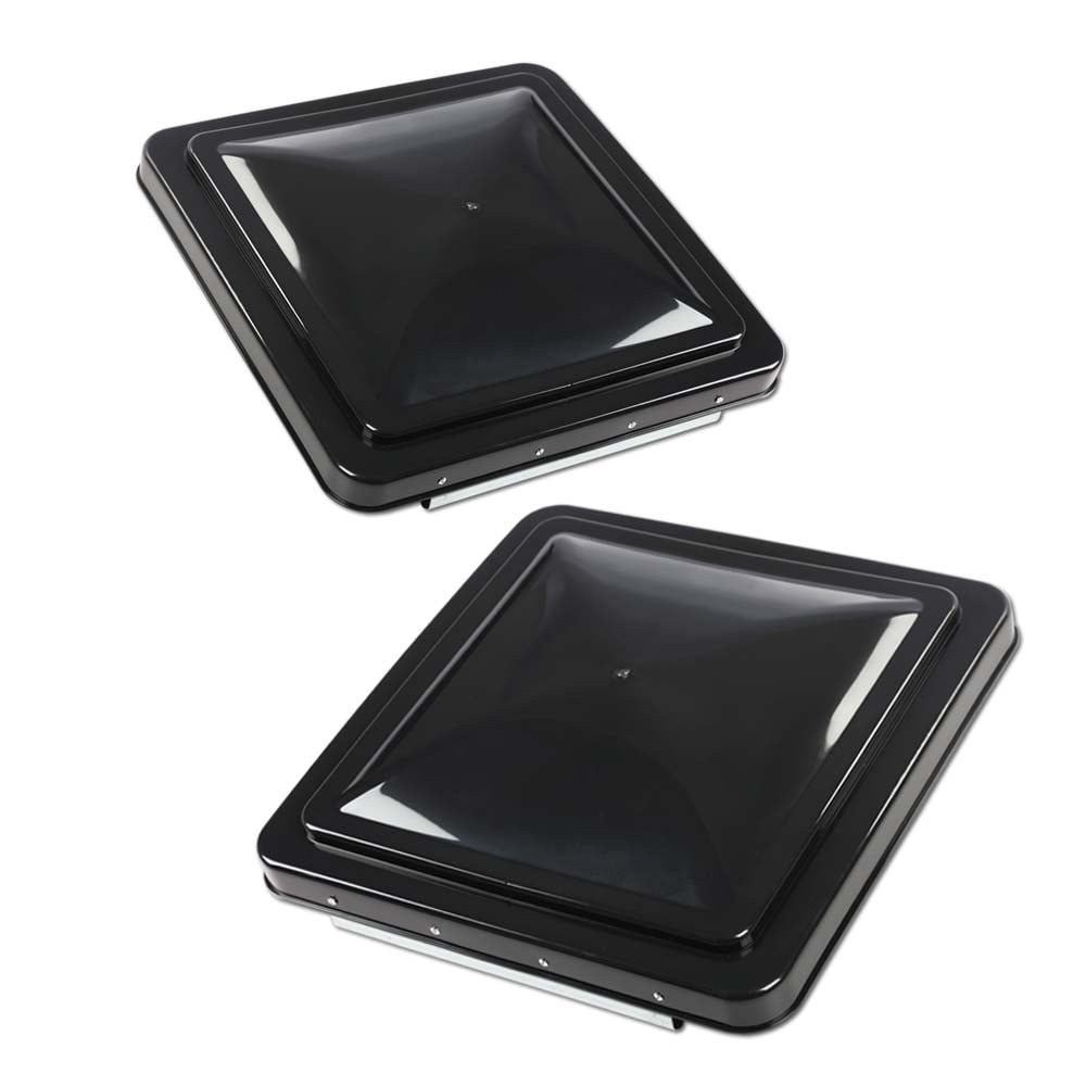 GPlus 2Pcs 14"X14" RV Replacement Roof Vent Cover Black Camper