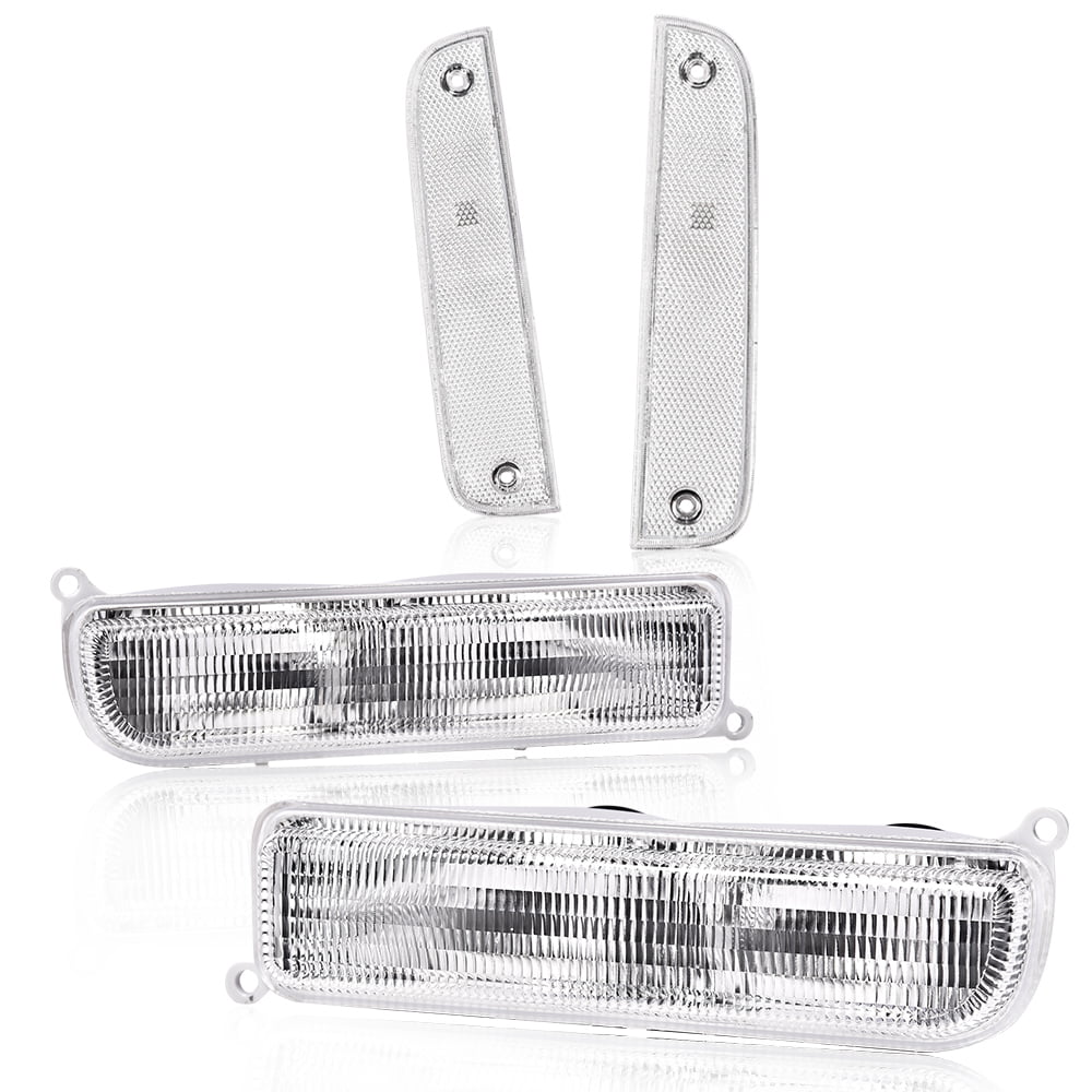 GPlus Clear Corner Lights Bumper Signal Lights Fit for 19972001 Jeep