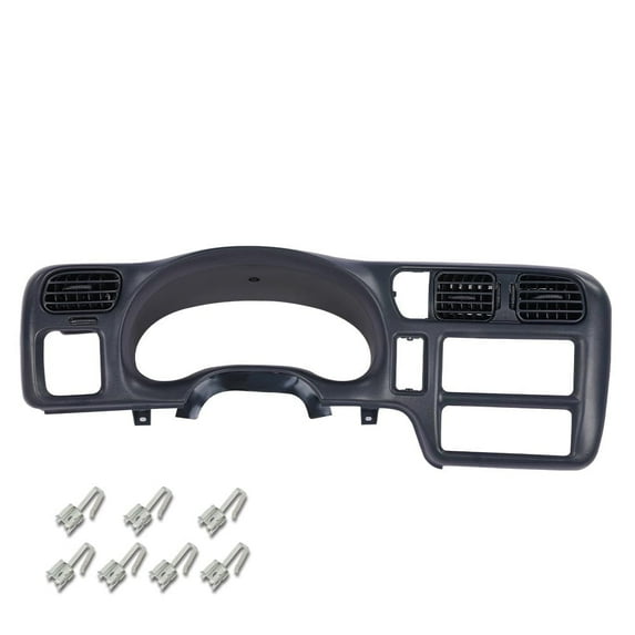 G-Plus Dash Trim Bezel Cover Fit for Blazer Jimmy Sonoma S10 1998-2004 Dashboard Dash Cover Dark Gray