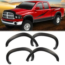 G-Plus Fender Flares Fit for 2002-2008 Dodge Ram 1500 2003-2009 Ram 2500 3500 Wheel Cover Protector Black 4pcs