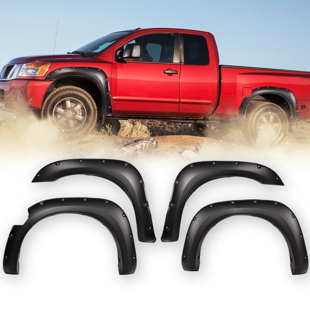 G Plus Fender Flares Fit for 2004 2015 Nissan Titan Wheel Cover