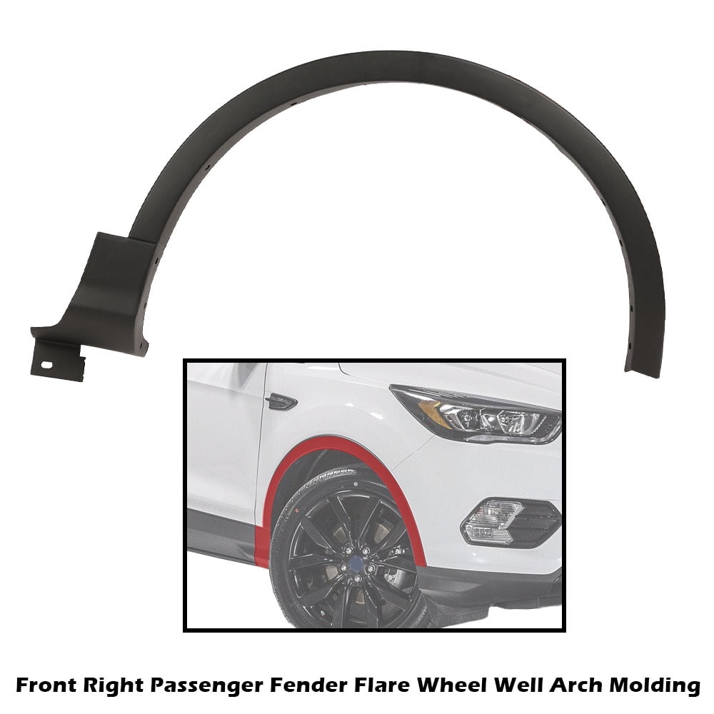 GPlus Front Right Fender Flares Fit for 20132017 Ford Escape Wheel Well Arch Opening Molding
