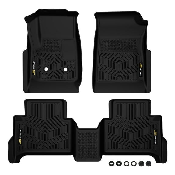 TPE Floor Mats Fit for Chevy Colorado / GMC Canyon Crew Cab 2015-2022 1st & 2nd Row Full Floor Liners