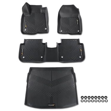 Sunsdrew All-Weather Floor Mats For 2023-2024 Honda CR-V & CR-V Hybrid - TPE Liners 1st & 2nd Row