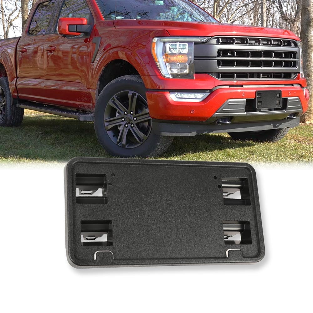 Universal Car Front Bumper Tow Hook License Plate Mounting Bracket Kit Fit  for Ford 