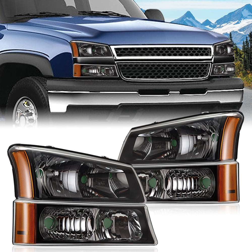 Headlight Assemblies For 2003 Chevrolet Avalanche 1500 Chrome - Foto 8