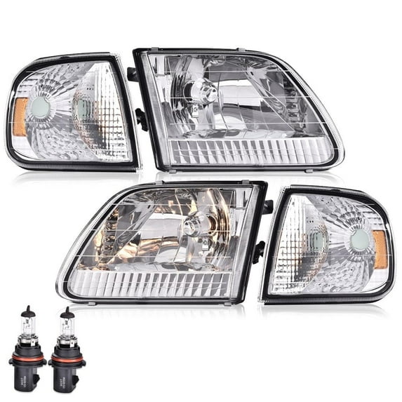 Headlights Assembly Front Headlamp Fit for Ford F150 1997-2003/Ford Expedition 1997-2002