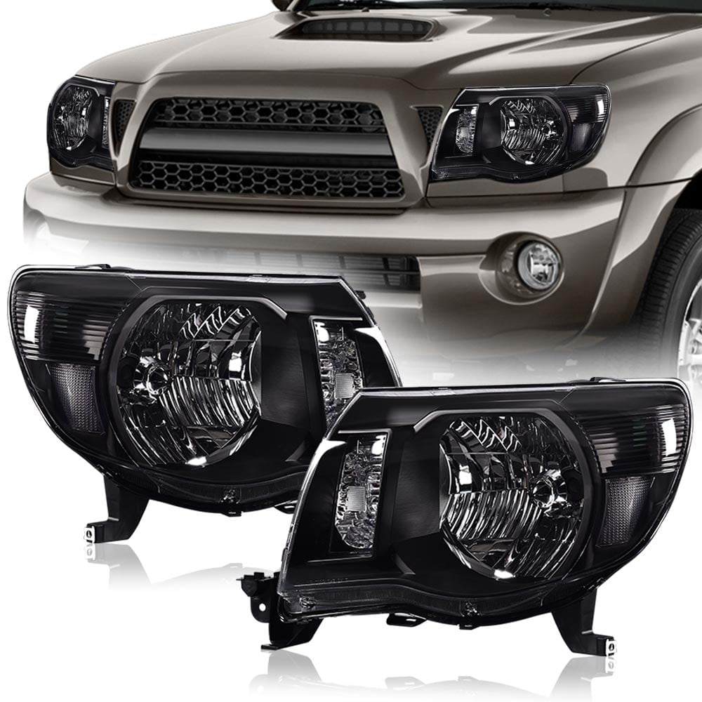 G-Plus Headlights Bumper Headlamps Fit for 2005-2011 Toyota Tacoma ...