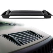G-Plus Hood Grille Grill W/Handles Hood Vent Fit for 2003-2007 Hummer H2 Black Gm25928163 15063080, 25858920