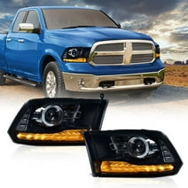 G-Plus LED Bar Plank Style Headlights Bumper Headlamps Fit for 2013-2018 Dodge Ram 1500 2500 3500 CH2503217 55277409AD