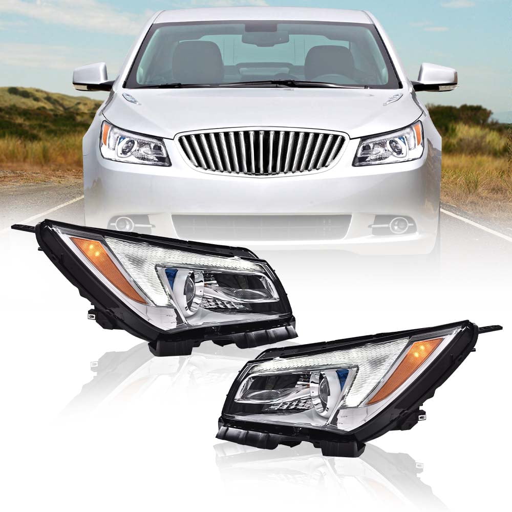 GPlus LED DRL Headlight Assembly Fit for Buick LaCrosse 20142016 Not