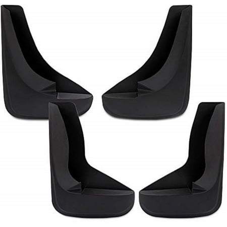 Mud Flaps Fit for Universal Splash Guards Front+Rear Combo Set Includes Hardware Black