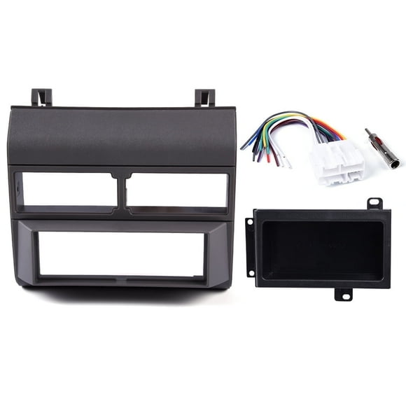 Trucks Car Stereo Radio Dash Kit Antenna Harness Fit for Chevy Crew Cab Dually 1992-1994 Dash Cover Gray GMK333BU,Metra 99-3000R,GMP333,GM1482GRB