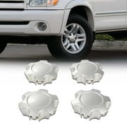 G-Plus Wheel Hub Center Cap Chrome Silver 4pcs  Fit for Fit For Toyota Tundra Sequoia 2003-2007