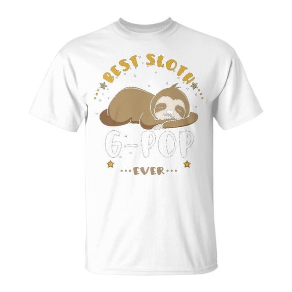 G Pop Grandpa Gift Best Sloth G Pop Ever Unisex Jersey Crewneck Tshirt