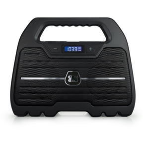 G-Project G-GO Rugged, Water Resistant, Portable, Bluetooth Wireless Boombox Speaker with FM Radio, Rechargeable Battery and USB Phone Charger