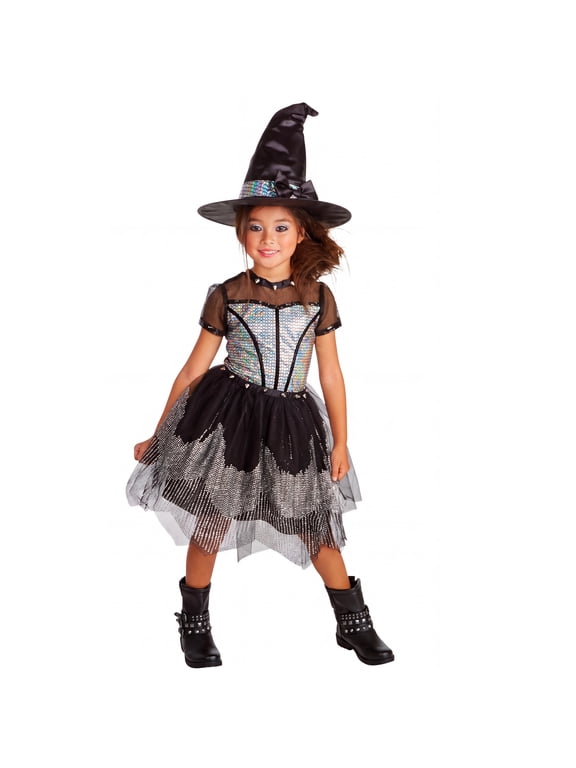 Rocking Witch Halloween Costme for Children, Girls Size M (7/8), by Way to Celebrate