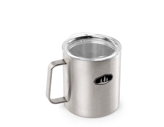 G S I Outdoors 63250 Travel Mug 15 oz Press-Fit Sip Through Lid Stainless