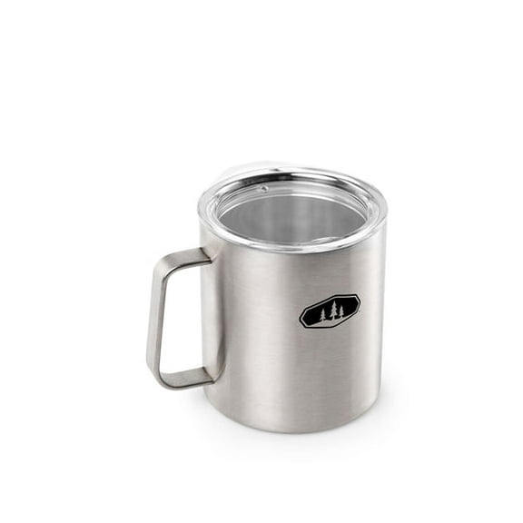 G S I Outdoors 63250 Travel Mug 15 oz  Press-Fit Sip Through Lid Stainless