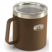 G S I Outdoors 63257 Travel Mug Glacier Stainless 15oz cap Vacuum Insulated Wall