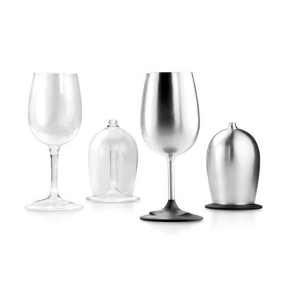 G S I Outdoors 63305 Drinking Glass Glacier Stainless Nesting Wine Glass 10.8 oz